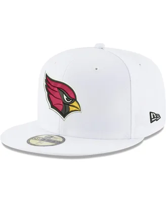 Men's New Era White Arizona Cardinals Omaha 59FIFTY Fitted Hat