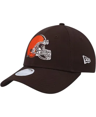 Women's New Era Brown Cleveland Browns Simple 9FORTY Adjustable Hat