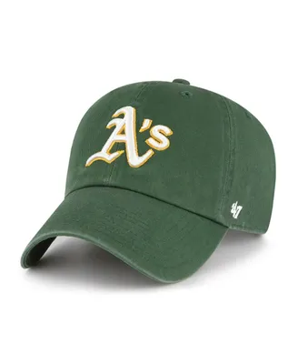 Men's '47 Brand Green Oakland Athletics Clean Up Adjustable Hat