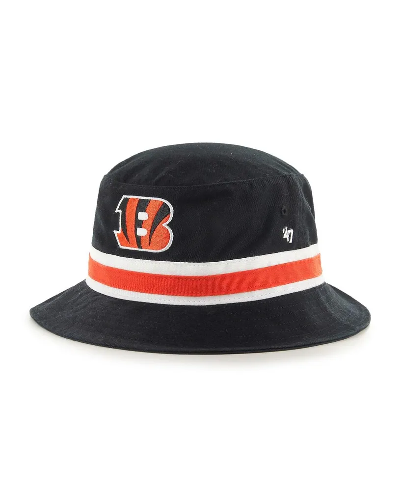 Men's '47 Black Cincinnati Bengals Franchise Logo Fitted Hat