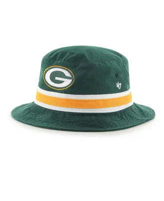 Men's '47 Brand Green Green Bay Packers Striped Bucket Hat