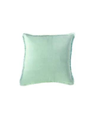 Anaya Home Mint Green Linen Down Lumbar Pillow