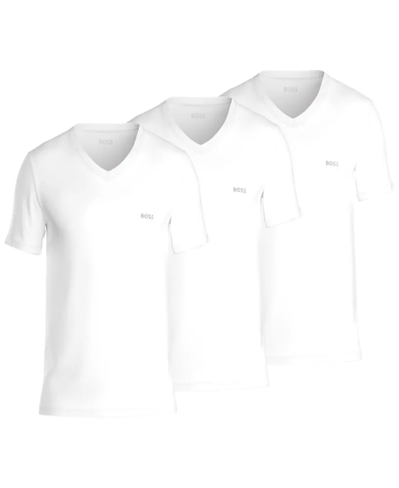 Boss by Hugo Men's 3-Pk. Classic Solid V-Neck T-Shirts