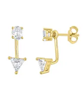 And Now This Cubic Zirconia Two Ways to Wear Stone Earring