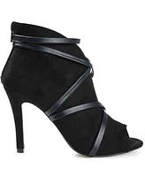 Journee Collection Women's Samara Peep Toe Stiletto Dress Booties