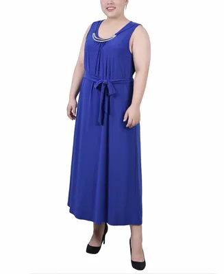 Ny Collection Plus Size Ankle Length Sleeveless Dress