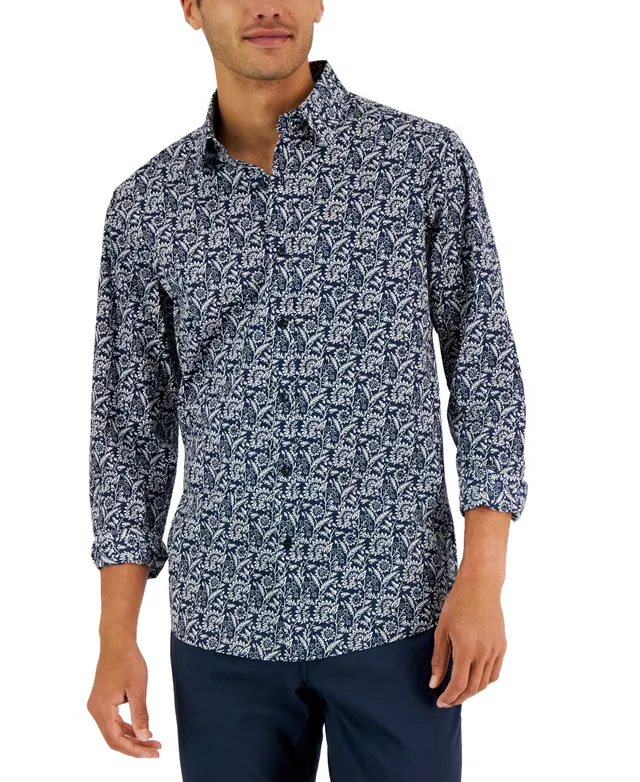 Men's Stretch Button-Front Shirt