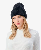 Marcus Adler Women's Lurex Ribbed Knit Cuff Beanie