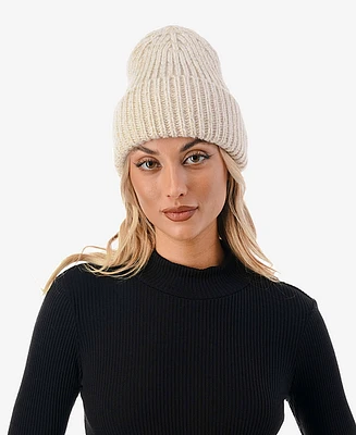 Marcus Adler Women's Lurex Ribbed Knit Cuff Beanie