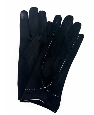 Marcus Adler Women's Stitched Faux Suede Touchscreen Glove