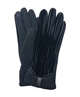 Marcus Adler Women's Bow Velvet Touchscreen Gloves