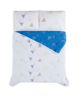 Crayola Triangle Embroidered Piece Quilt Set