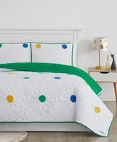 Crayola Textured Pom Pom Piece Quilt Set