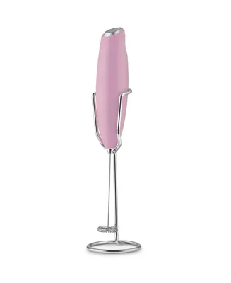Handheld Milk Frother Stainless Steel Single Whisk with Stand