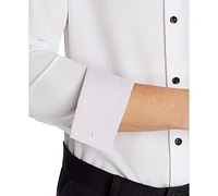 ConStruct Men's Slim-Fit Solid Performance Stretch Cooling Comfort Dress Shirt