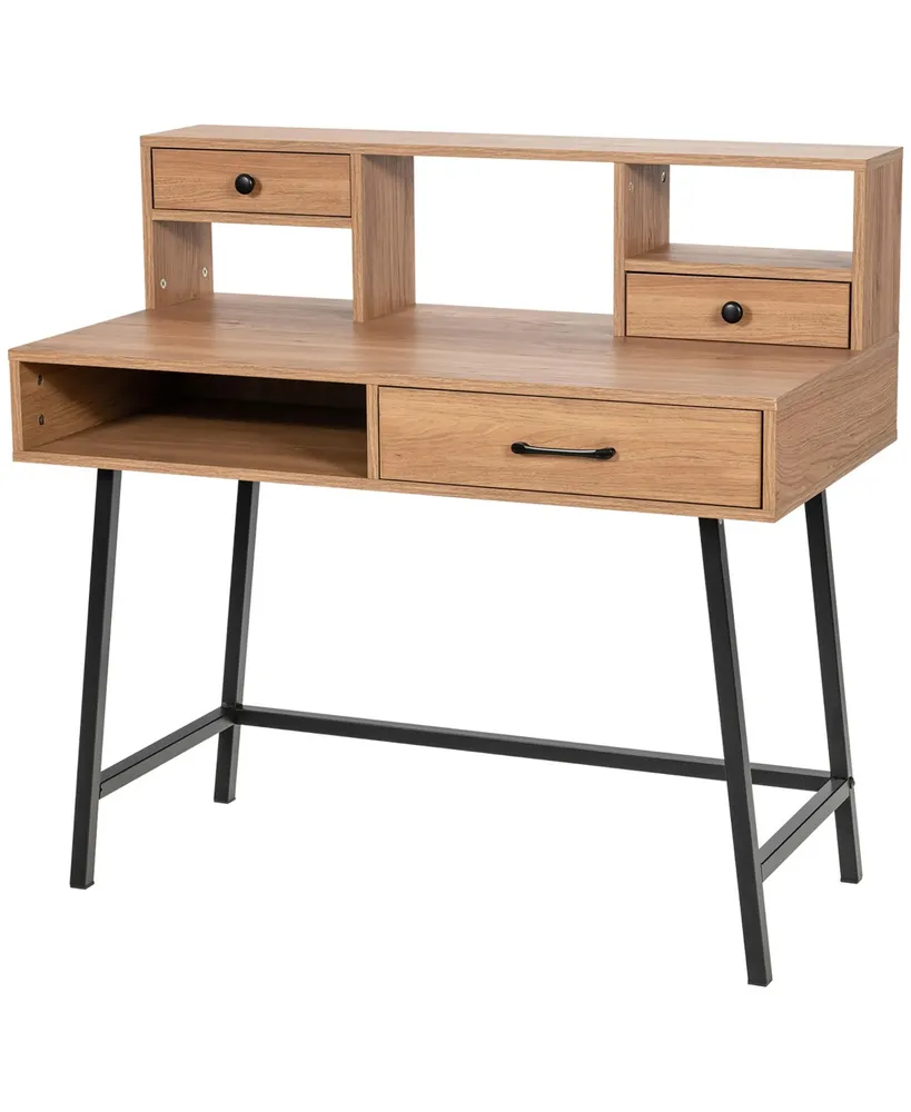 Costway Makeup Vanity Table Computer Writing Desk Storage with Drawer