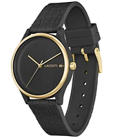 Lacoste Women's Crocodelle Black Silicone Strap Watch 36mm