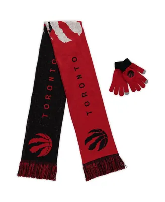 Men's and Women's Foco Toronto Raptors Glove and Scarf Combo Set