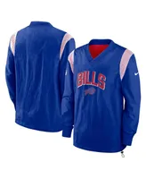 Men's Nike Royal Buffalo Bills Sideline Athletic Stack V-Neck Pullover Windshirt Jacket