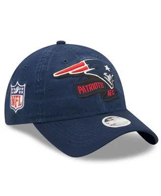 Women's New Era Navy New England Patriots 2022 Sideline Adjustable 9TWENTY Hat