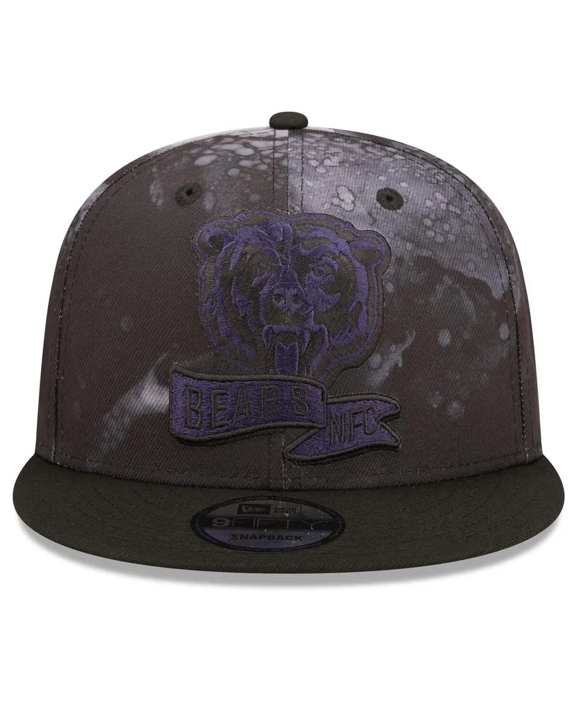 Men's New Era Black Chicago Bears Ink Dye 2022 Sideline 9FIFTY Snapback Hat