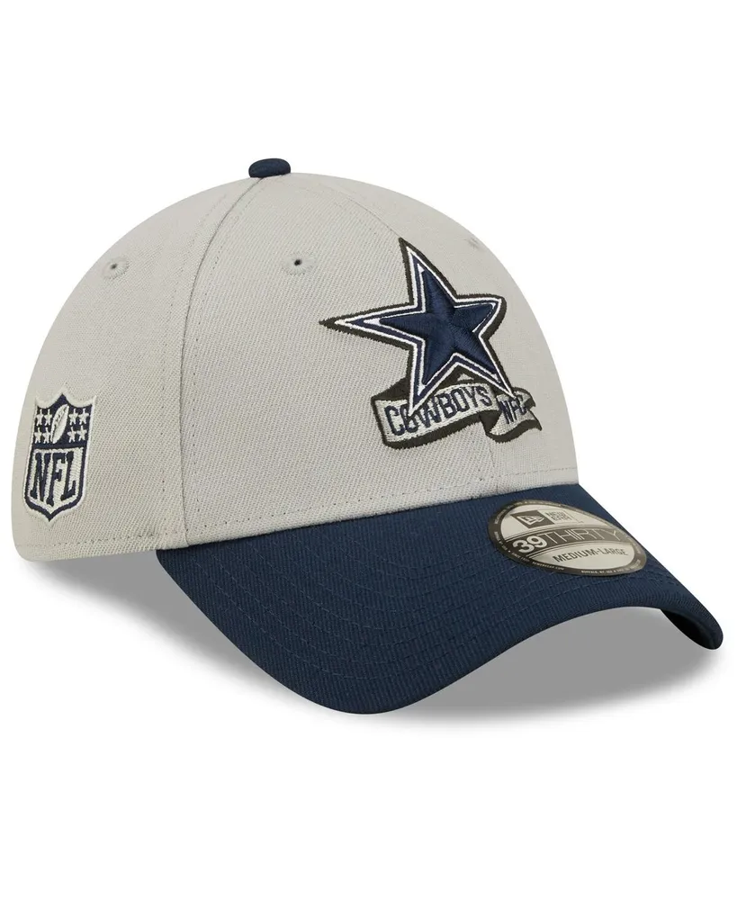 Men's New Era Gray, Navy Dallas Cowboys 2022 Sideline 39THIRTY Flex Hat