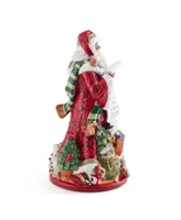 Fitz and Floyd Holiday Home African American Santa Figurine