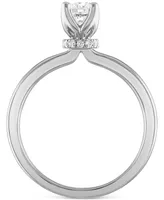 Alethea Certified Diamond Solitaire Engagement Ring (1/2 ct. t.w.) in 14k White Gold featuring diamonds with the De Beers Code of Origin, Created for