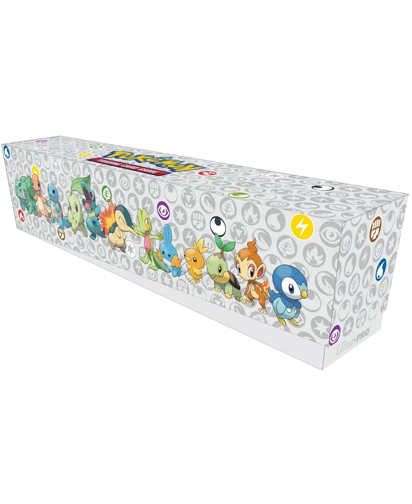 Ultra Pro Pokemon First Partner Accessory Bundle Includes Storage Box for 700 plus Sleeved Cards Deck Box 65ct Deck Protector Sleeves Playmat 24" x 13