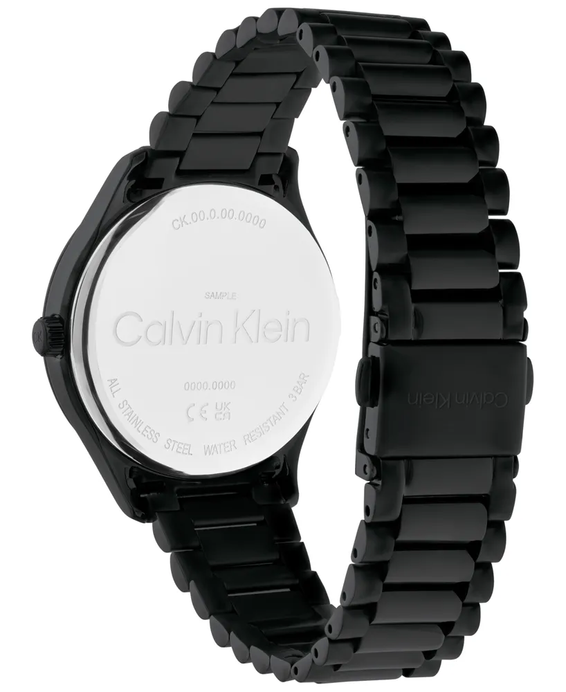 Calvin Klein Women's Black Stainless Steel Bracelet Watch 35mm