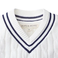 Hope & Henry Boys Organic Tennis Sweater