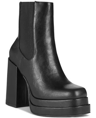 Wild Pair Ohara Double-Platform Booties, Created for Macy's