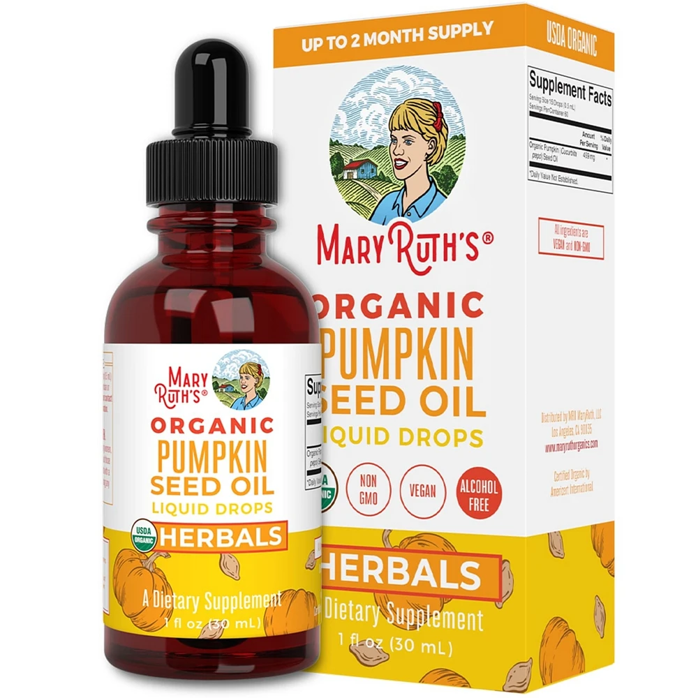 MaryRuth's Organic Pumpkin Seed Oil Liquid Drops Alcohol Free