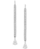 Grown With Love Lab Grown Diamond Pear & Round Threader Earrings (1-1/4 ct. t.w.) in 14k White Gold