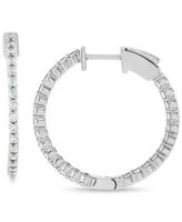 Grown With Love Lab Grown Diamond Small Hoop Earrings (1 ct. t.w.) in 14k White Gold