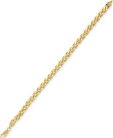 Esquire Men's Jewelry Wheat Link Chain Bracelet, Created for Macy's