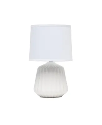 Simple Designs Petite Pleated Base Table Lamp