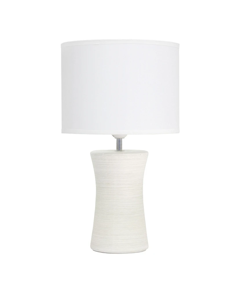 Simple Designs Hourglass Table Lamp