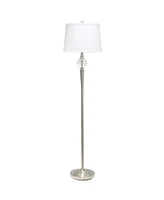 Lalia Home Crystal Drop Table and Floor Lamp Set, 3 Piece