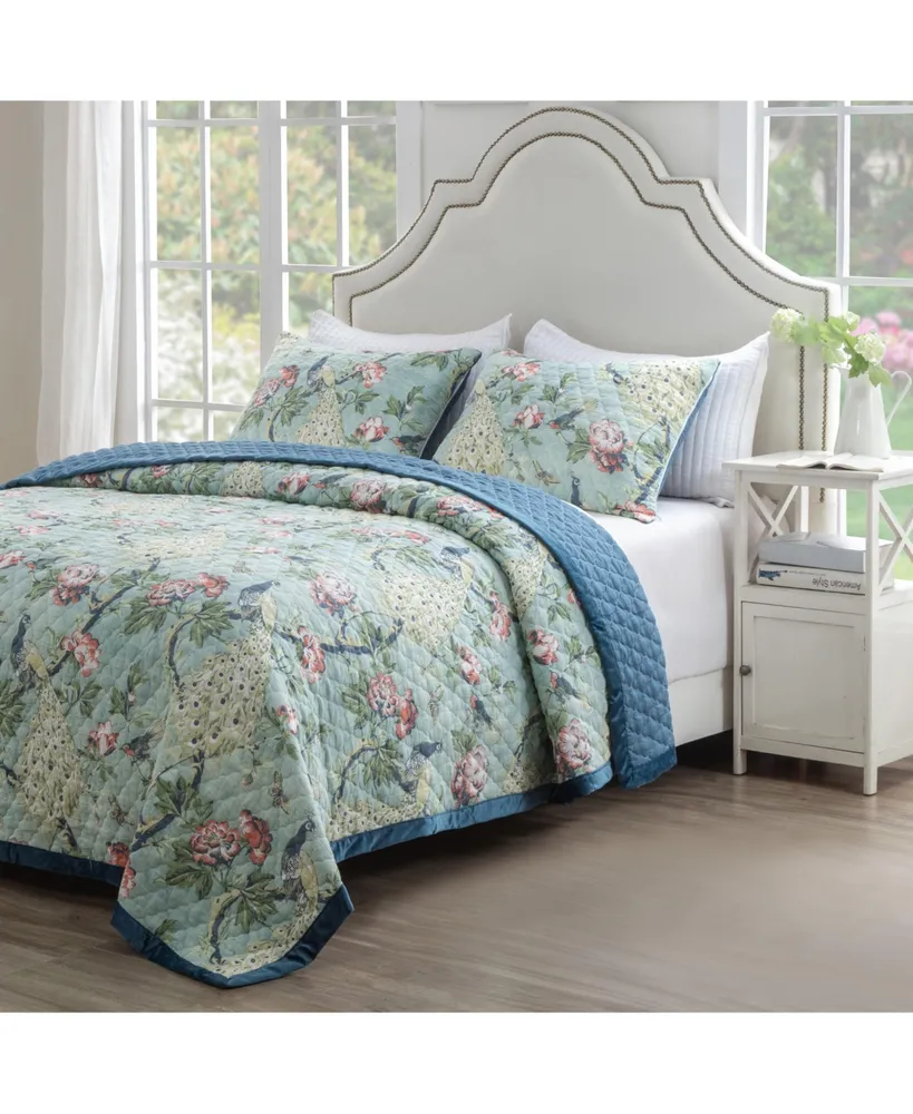 Greenland Home Fashions Pavona 3-Pc. Quilt Set, Full/Queen