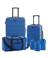 Travelers Club Tour Collection 6 Piece Hard Side Set with Spinner Wheels