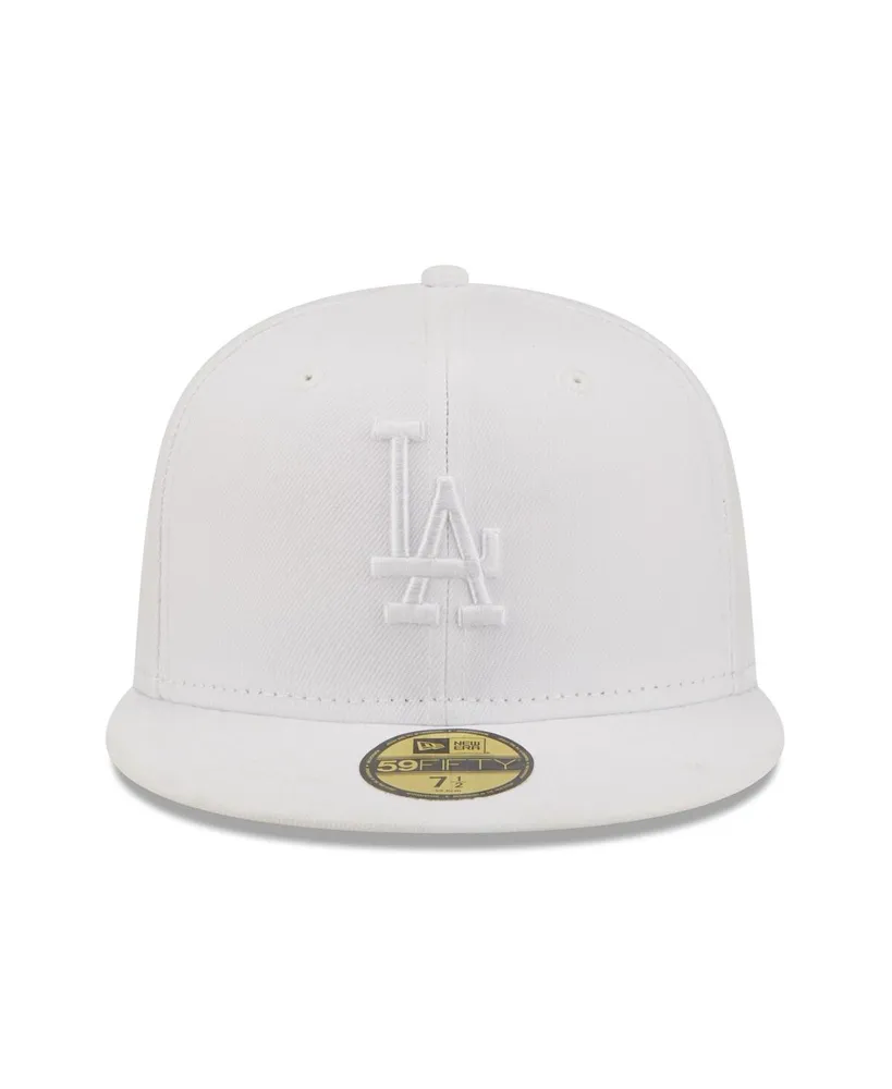 Men's New Era Los Angeles Dodgers White on 59FIFTY Fitted Hat