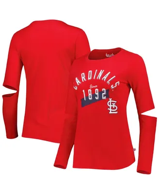 Women's Touch Red St. Louis Cardinals Formation Long Sleeve T-shirt