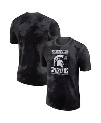 Men's Nike Anthracite Michigan State Spartans Team Stack T-shirt