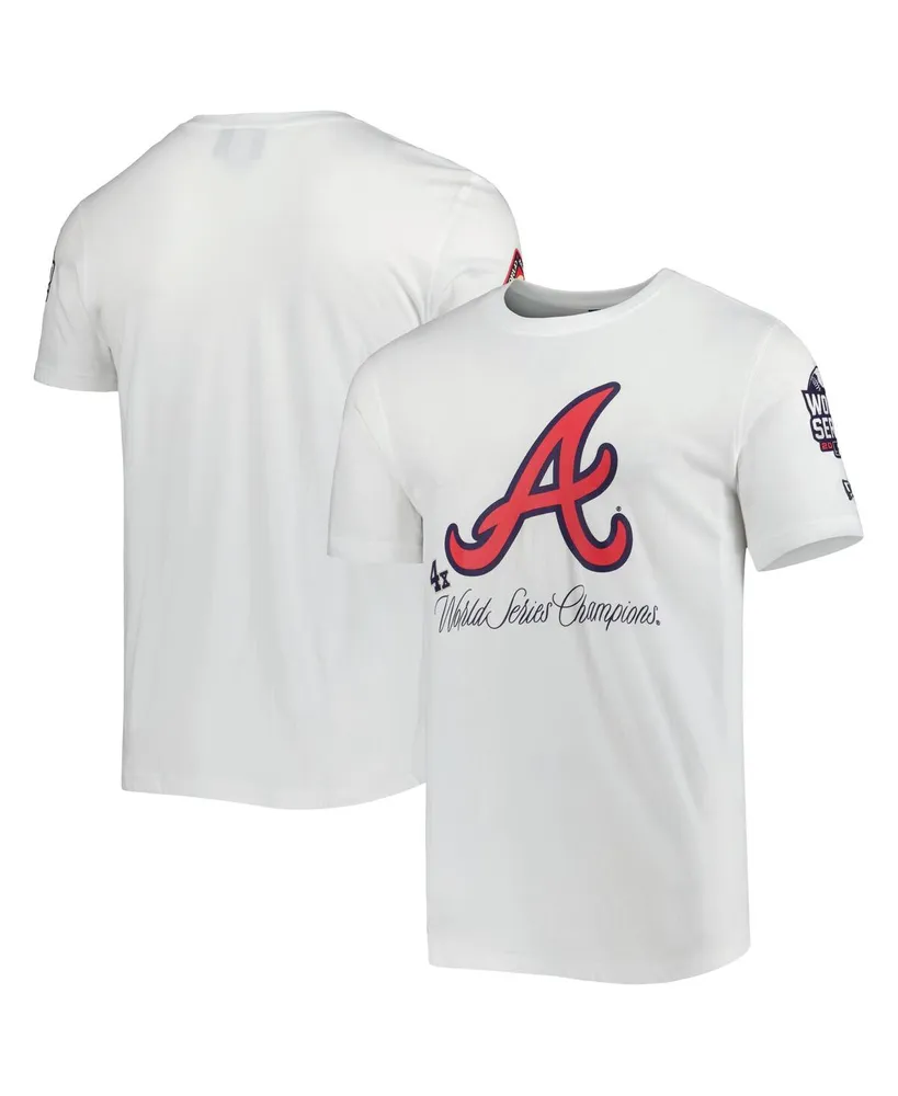 New Era Men's New Era White Atlanta Braves Historical Championship T-shirt