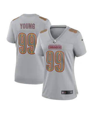 Women's Nike Chase Young Gray Washington Commanders Atmosphere Fashion Game Jersey