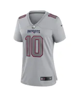 Women's Nike Mac Jones Gray New England Patriots Atmosphere Fashion Game Jersey