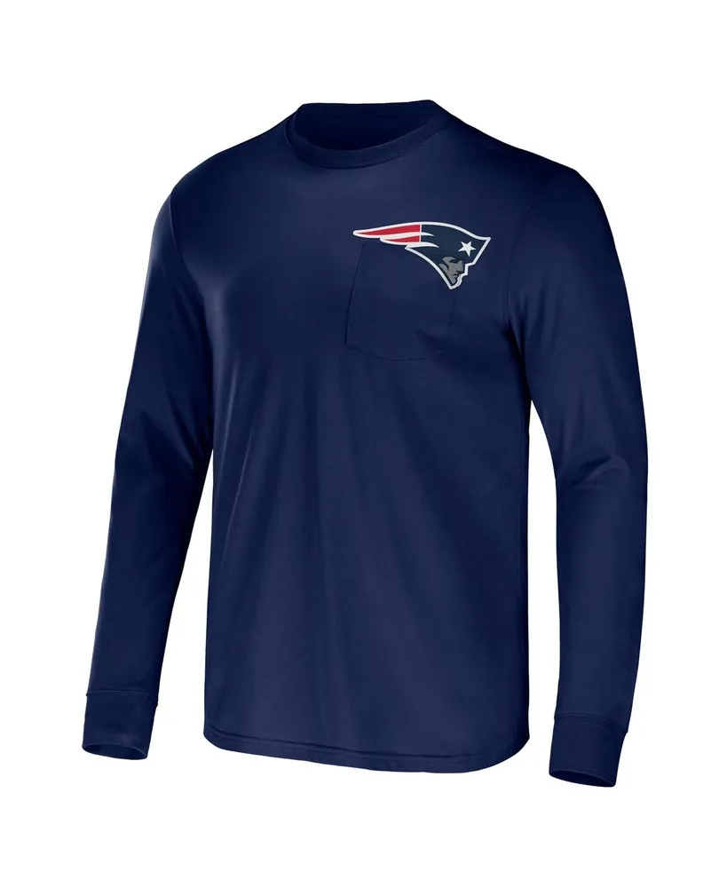 Men's Nfl x Darius Rucker Collection by Fanatics Navy New England Patriots Team Long Sleeve T-shirt