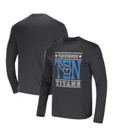Men's Nfl x Darius Rucker Collection by Fanatics Heathered Charcoal Tennessee Titans Long Sleeve T-shirt