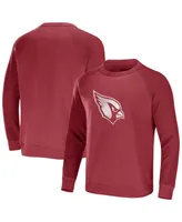 Men's Nfl x Darius Rucker Collection by Fanatics Cardinal Arizona Cardinals Raglan Fleece Pullover Sweatshirt